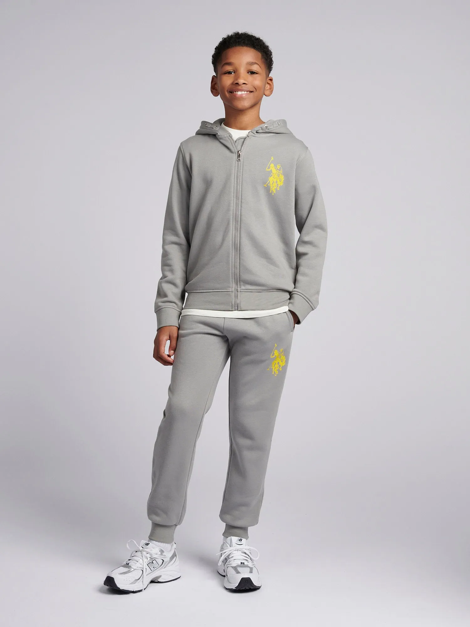 12CM DHM Zip Thru Hoodie and BB Jog Set Sharkskin