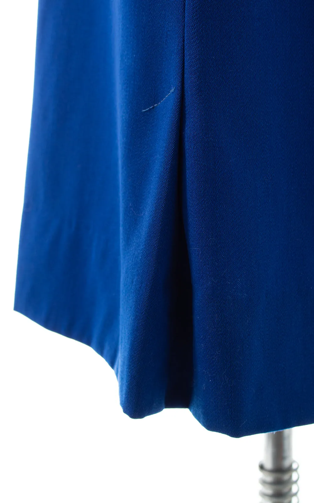 1940s Royal Blue Wool Skirt Suit | medium