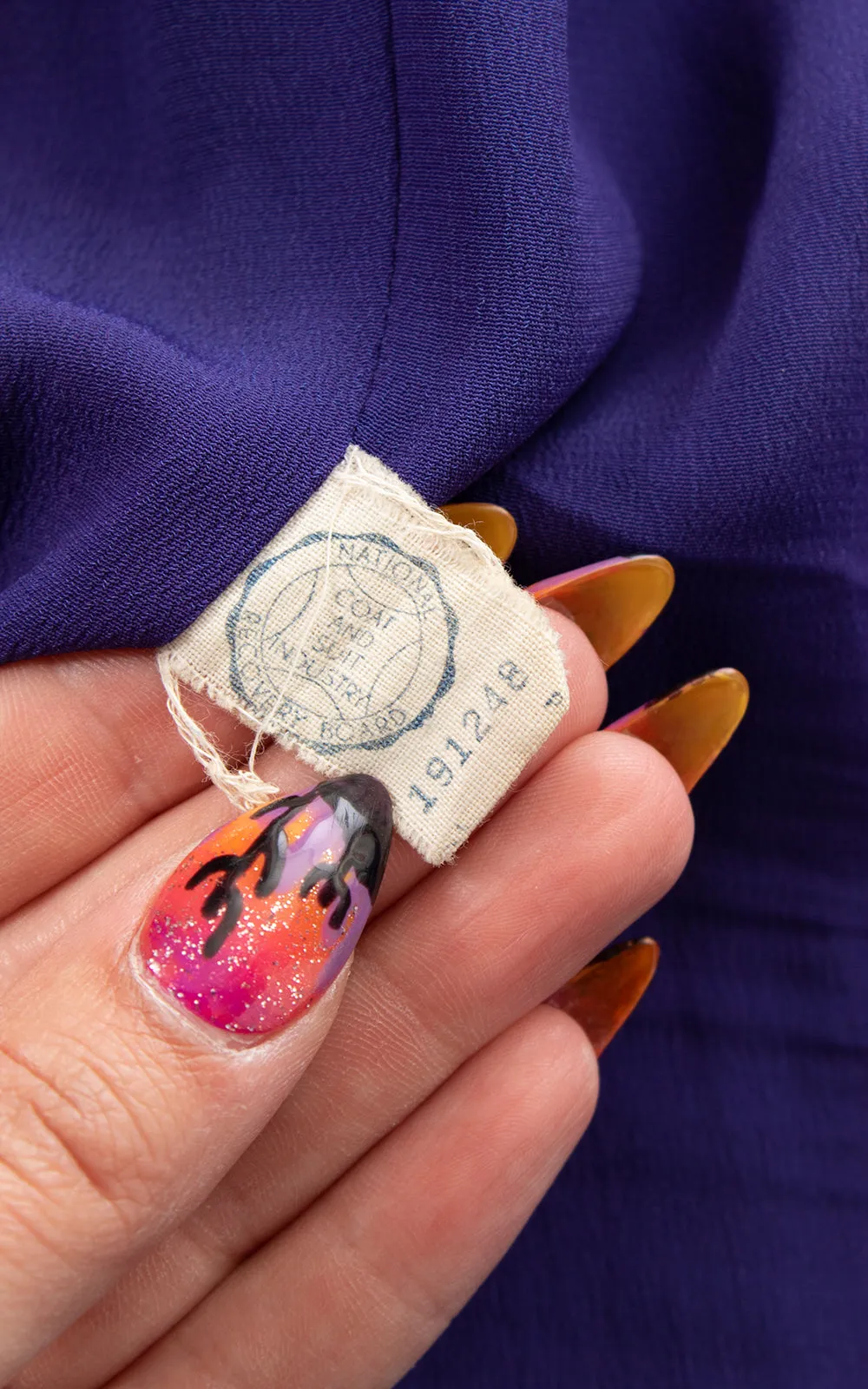 1940s Royal Blue Wool Skirt Suit | medium