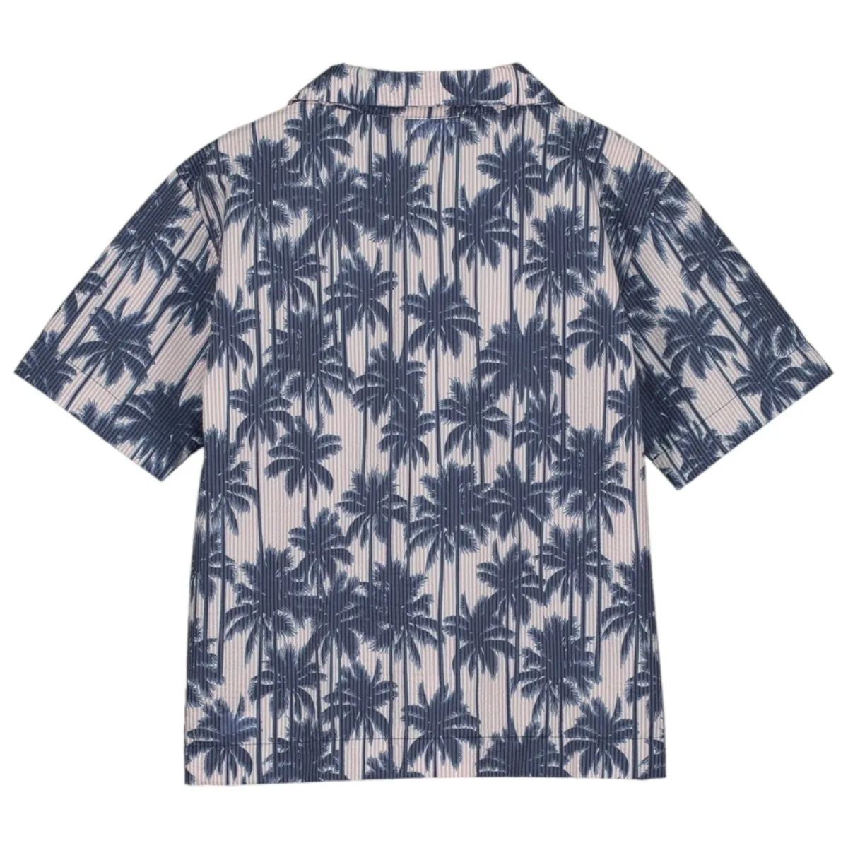 ALL OVER PALMS BUTTON DOWN TOP