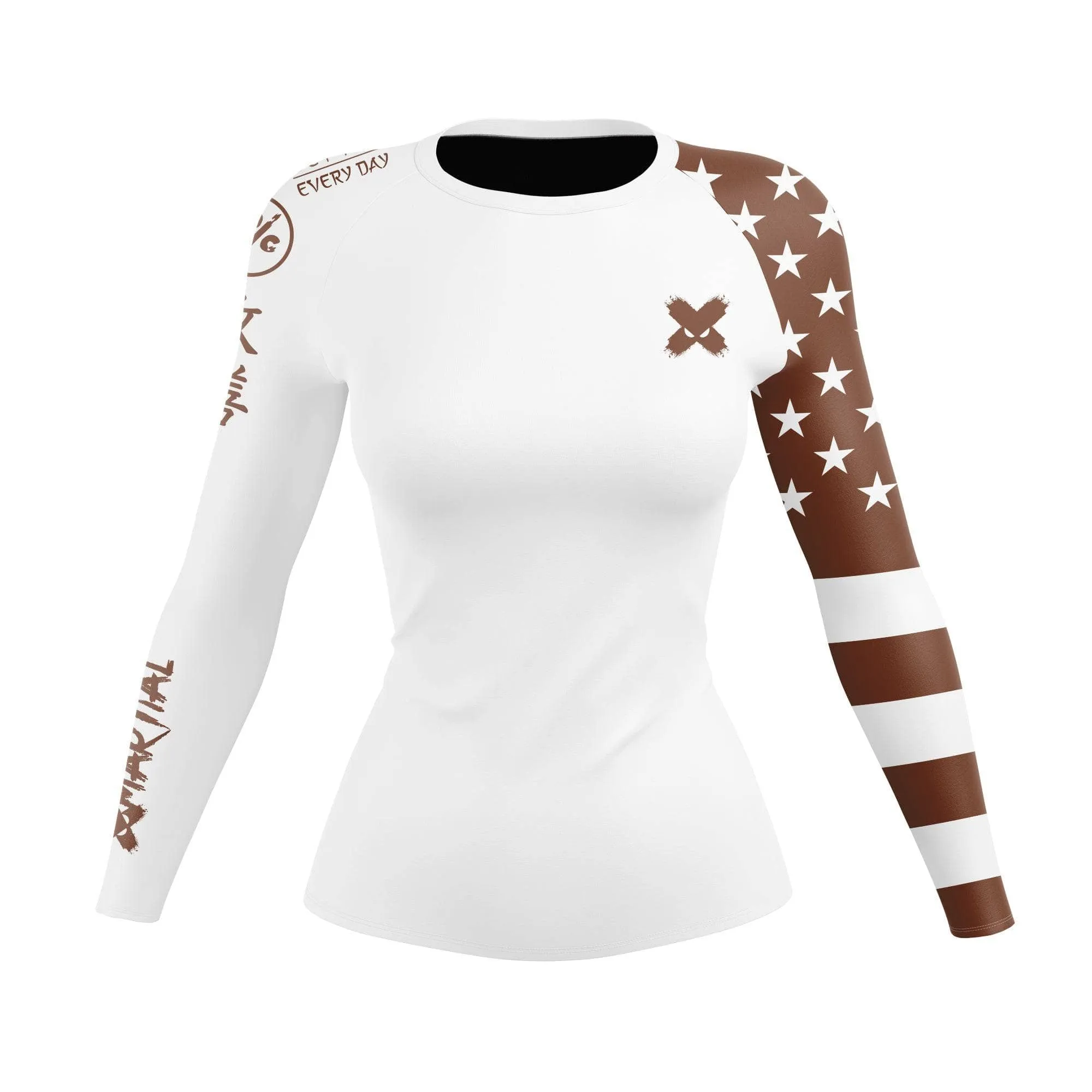 American Fighter Women's Rank BJJ Rash Guard