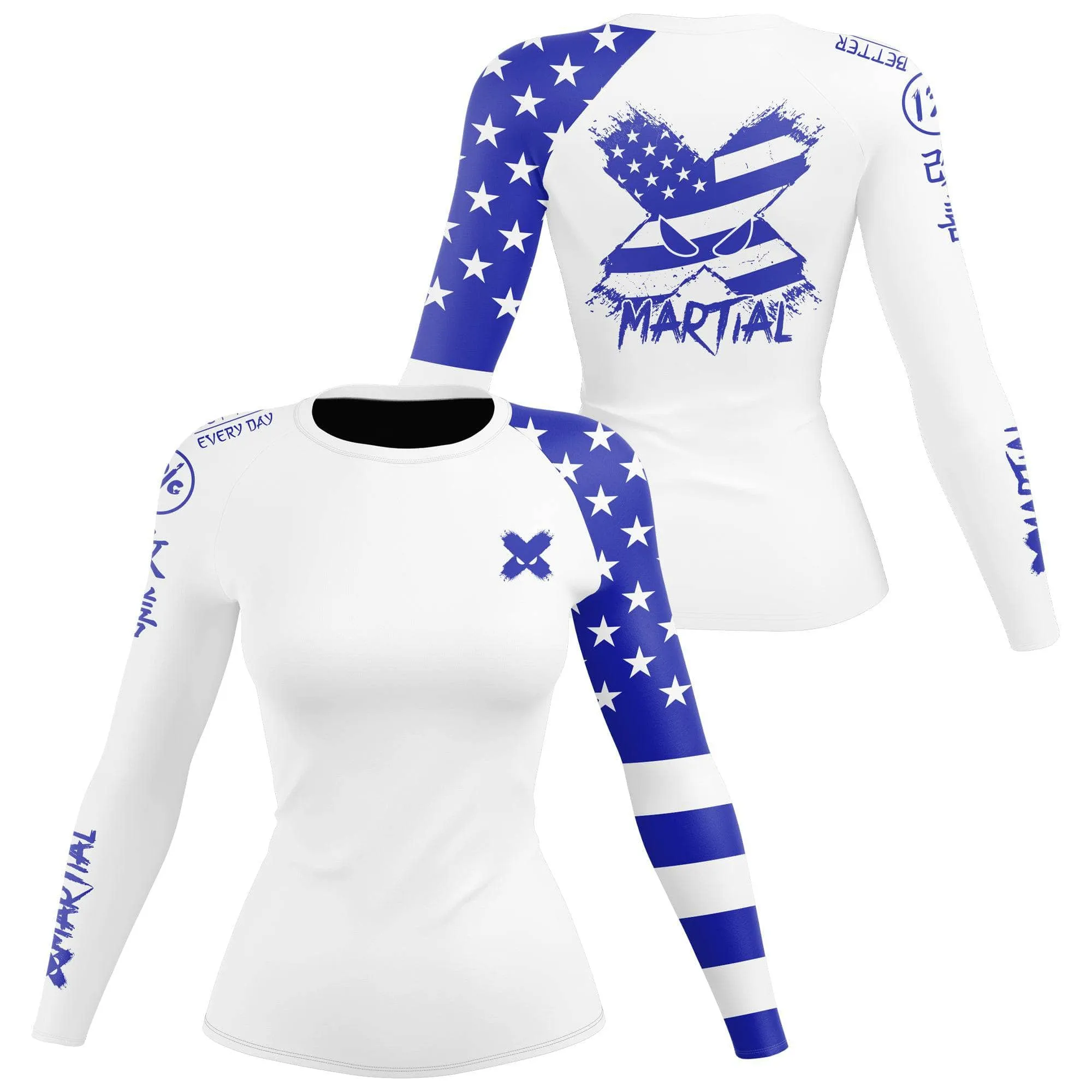 American Fighter Women's Rank BJJ Rash Guard