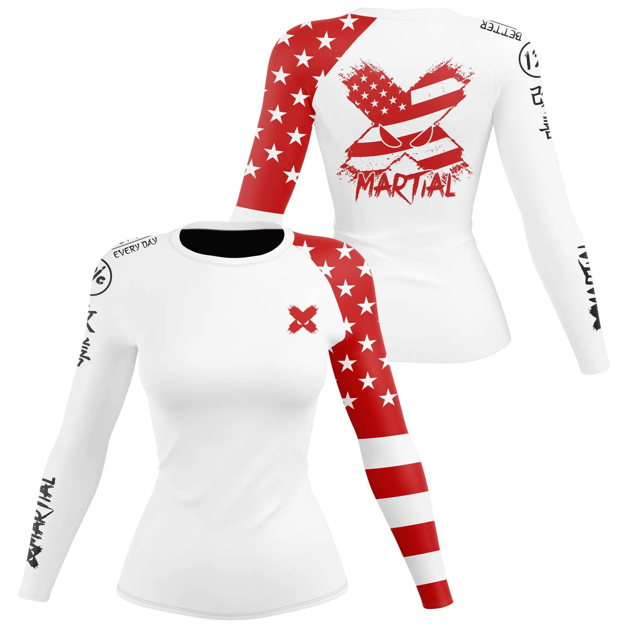 American Fighter Women's Rank BJJ Rash Guard