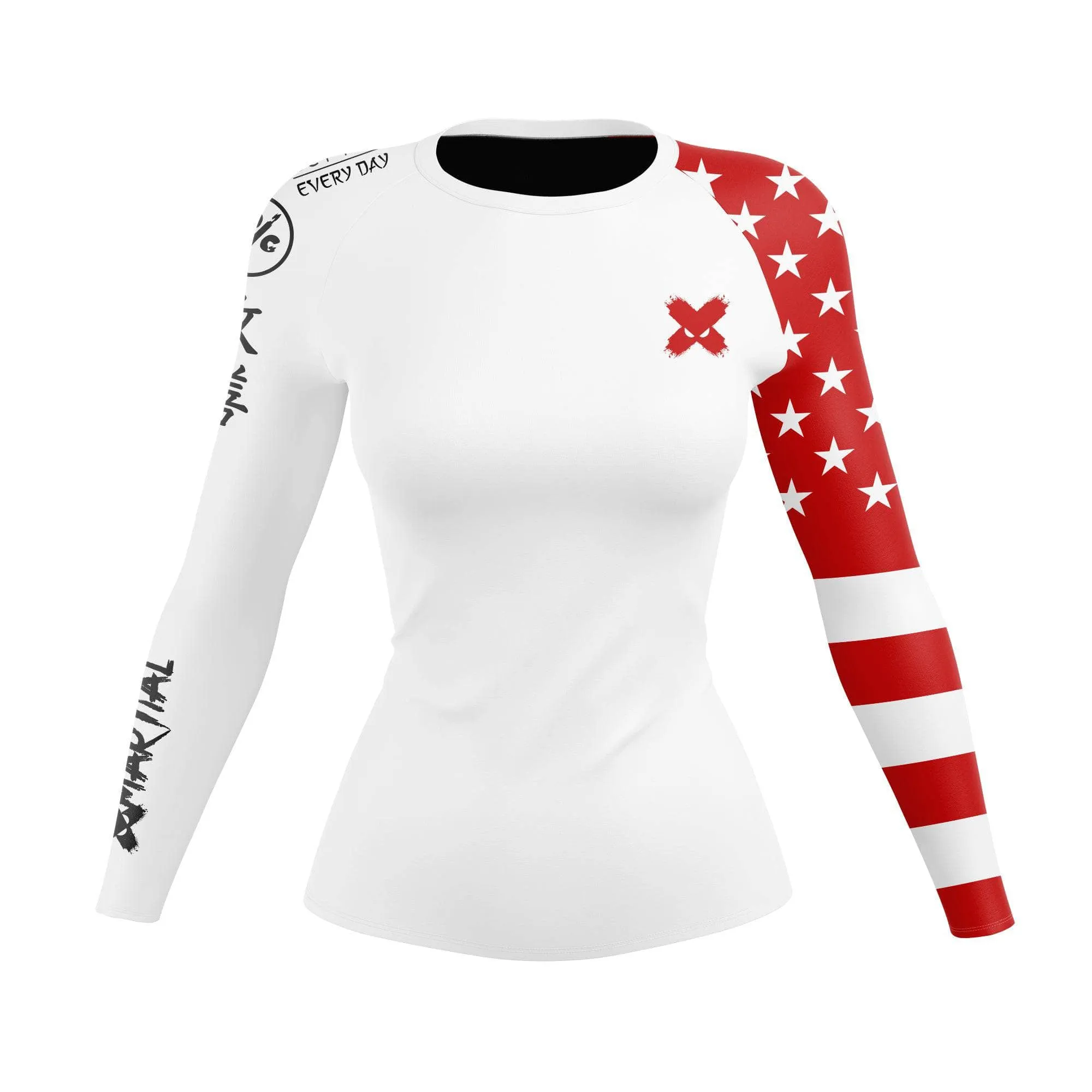 American Fighter Women's Rank BJJ Rash Guard