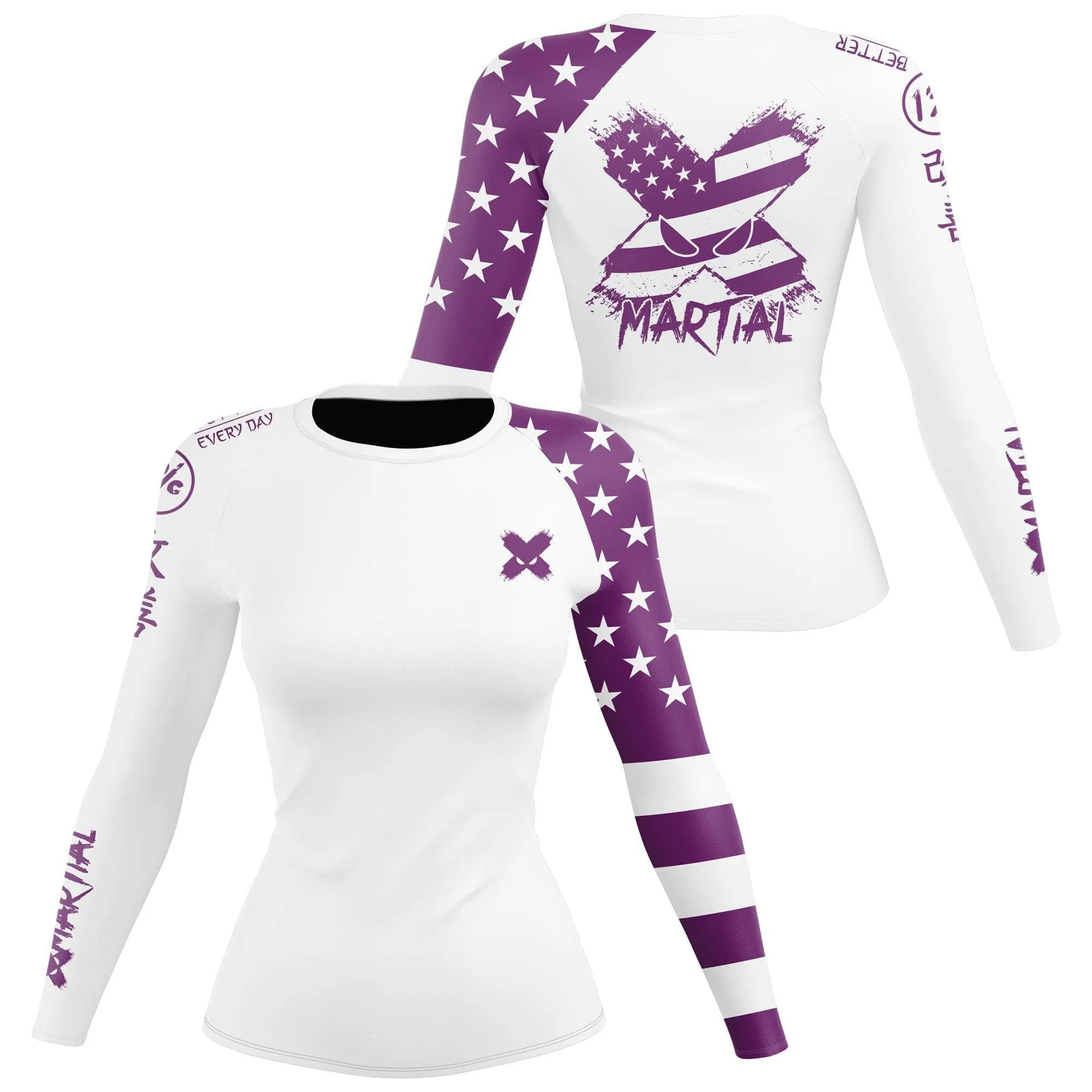 American Fighter Women's Rank BJJ Rash Guard