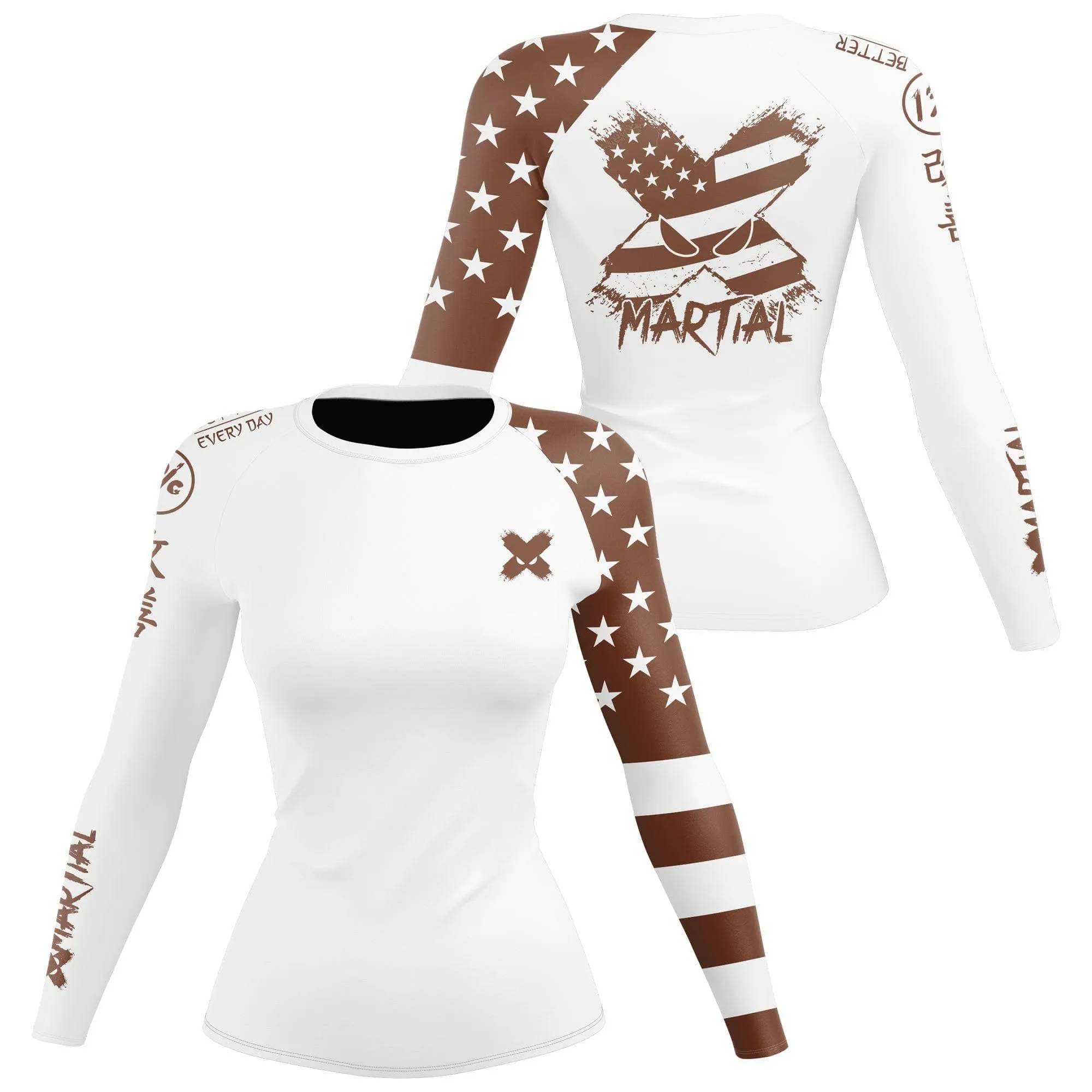 American Fighter Women's Rank BJJ Rash Guard
