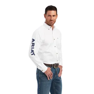 Ariat® Men's Classic White & Blue Team Logo Button Down Shirt 10041528