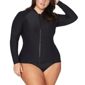 Artesands Seurat Sun Safe Long Sleeve Rash Top Atr5716p Black