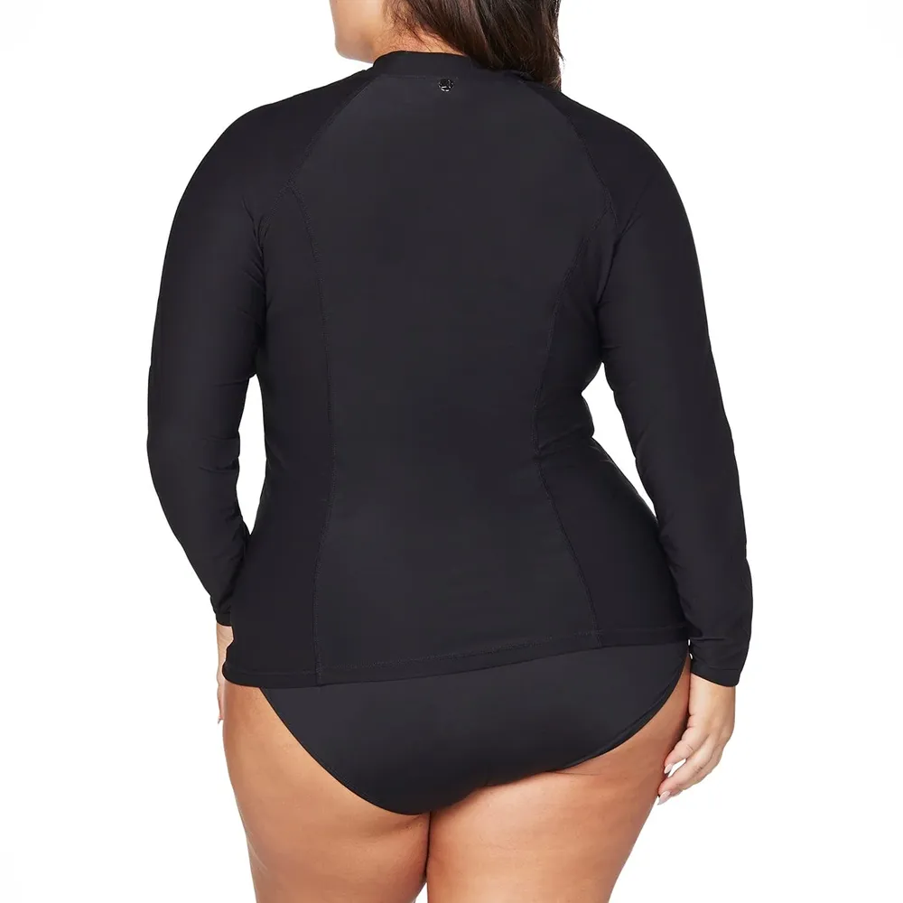 Artesands Seurat Sun Safe Long Sleeve Rash Top Atr5716p Black