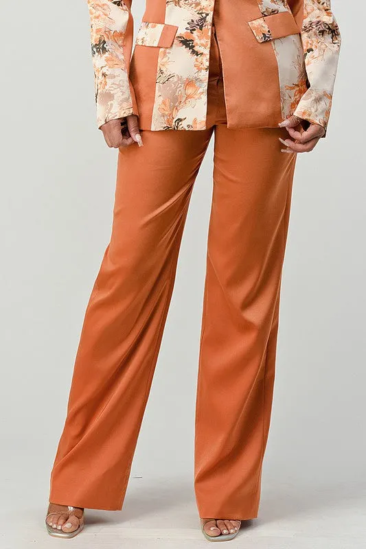ATHENA TRANSITION PRINT BLAZER AND PANT SUIT