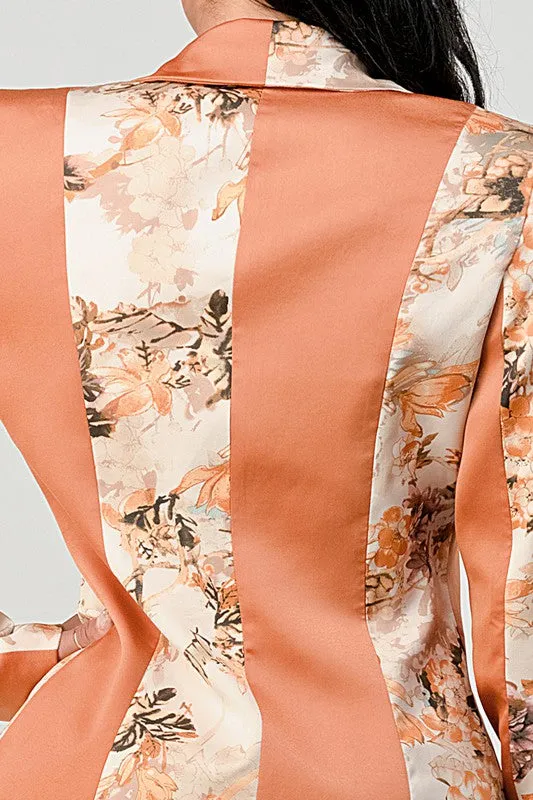 ATHENA TRANSITION PRINT BLAZER AND PANT SUIT