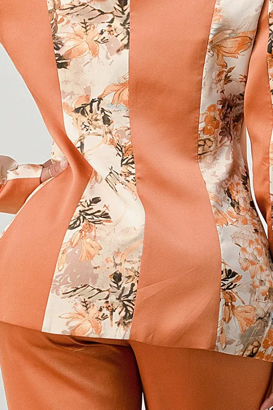 ATHENA TRANSITION PRINT BLAZER AND PANT SUIT