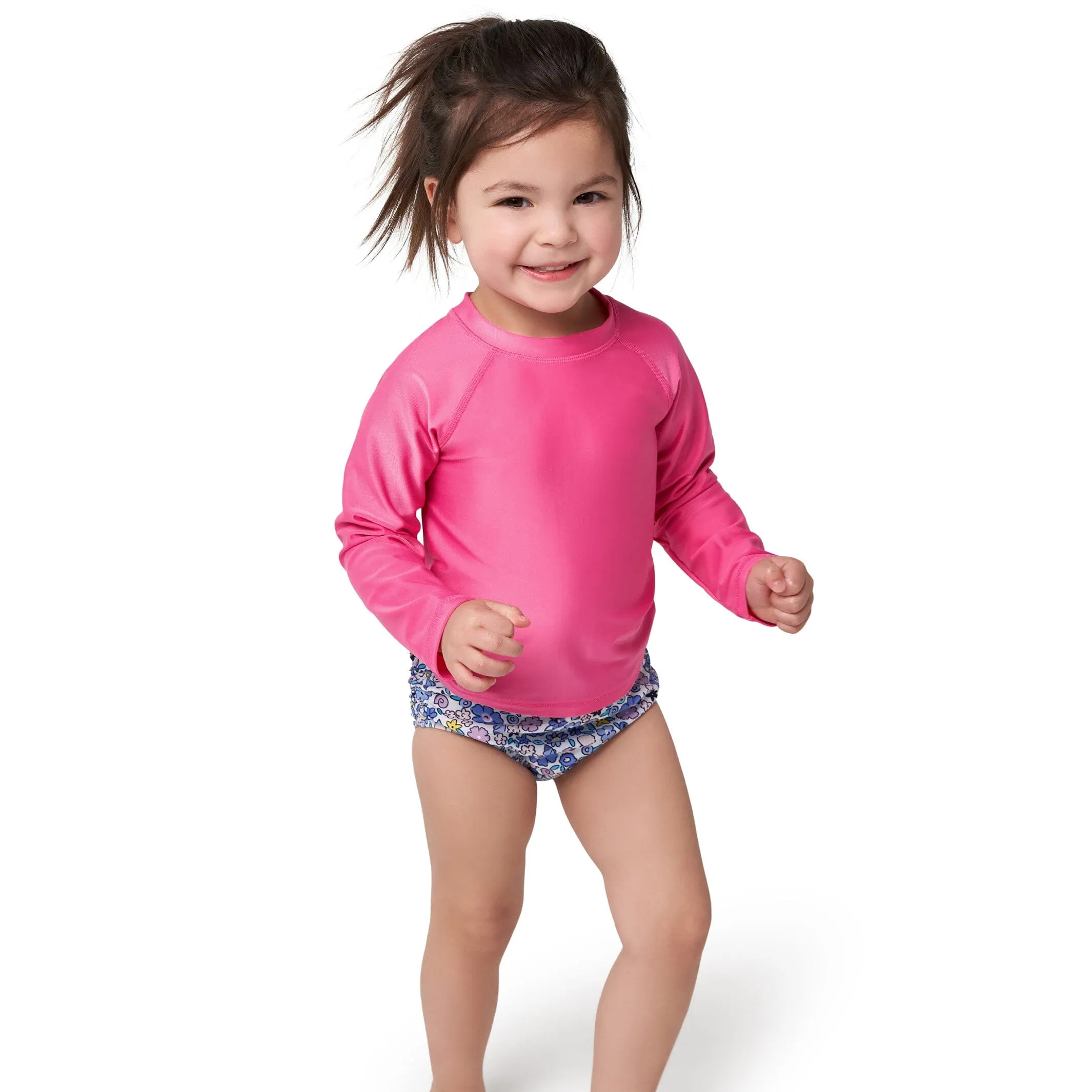 Baby & Toddler Neutral UPF 50  Pink Rash Guard