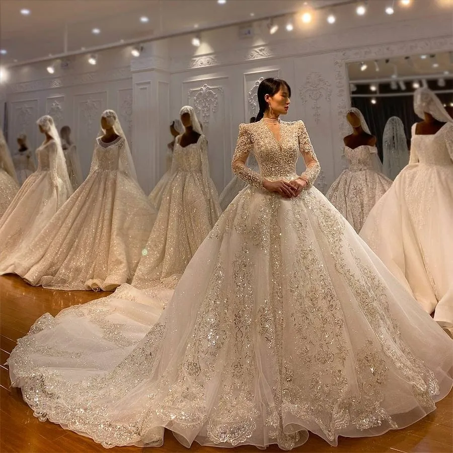 Ballgown Wedding Dress Long Sleeve