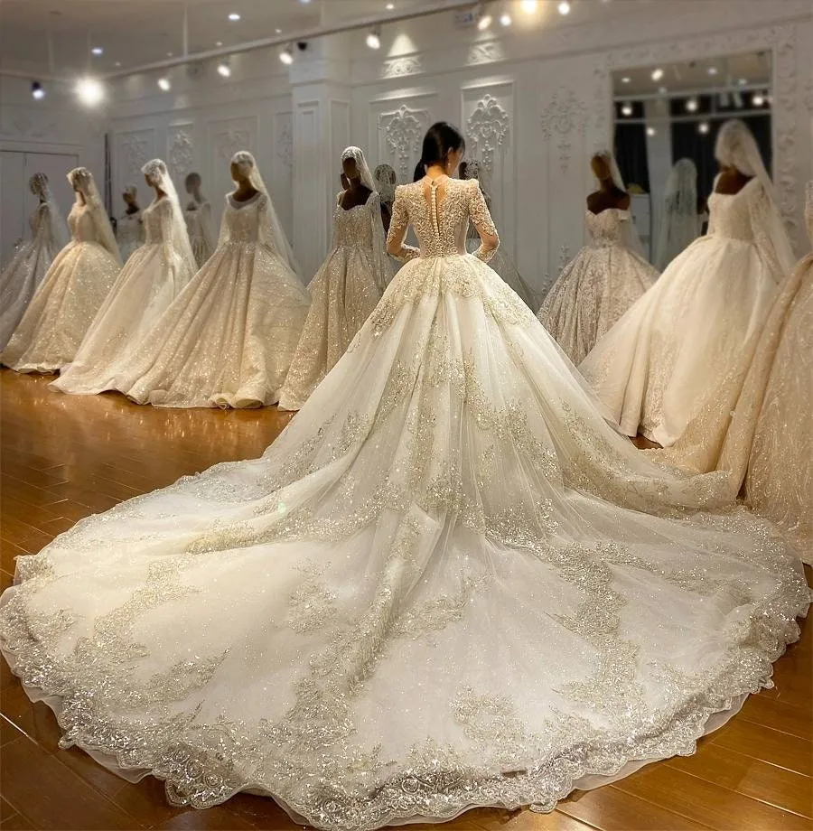 Ballgown Wedding Dress Long Sleeve