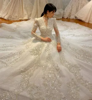 Ballgown Wedding Dress Long Sleeve