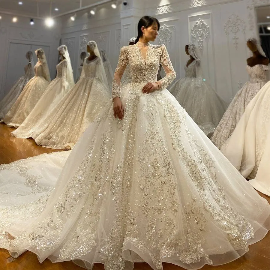Ballgown Wedding Dress Long Sleeve