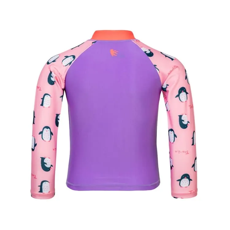 Barrel Kids Ball Zip-Up Rashguard-PENGUIN