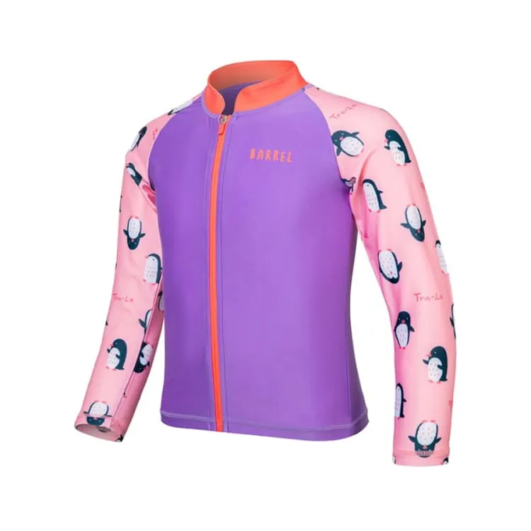 Barrel Kids Ball Zip-Up Rashguard-PENGUIN