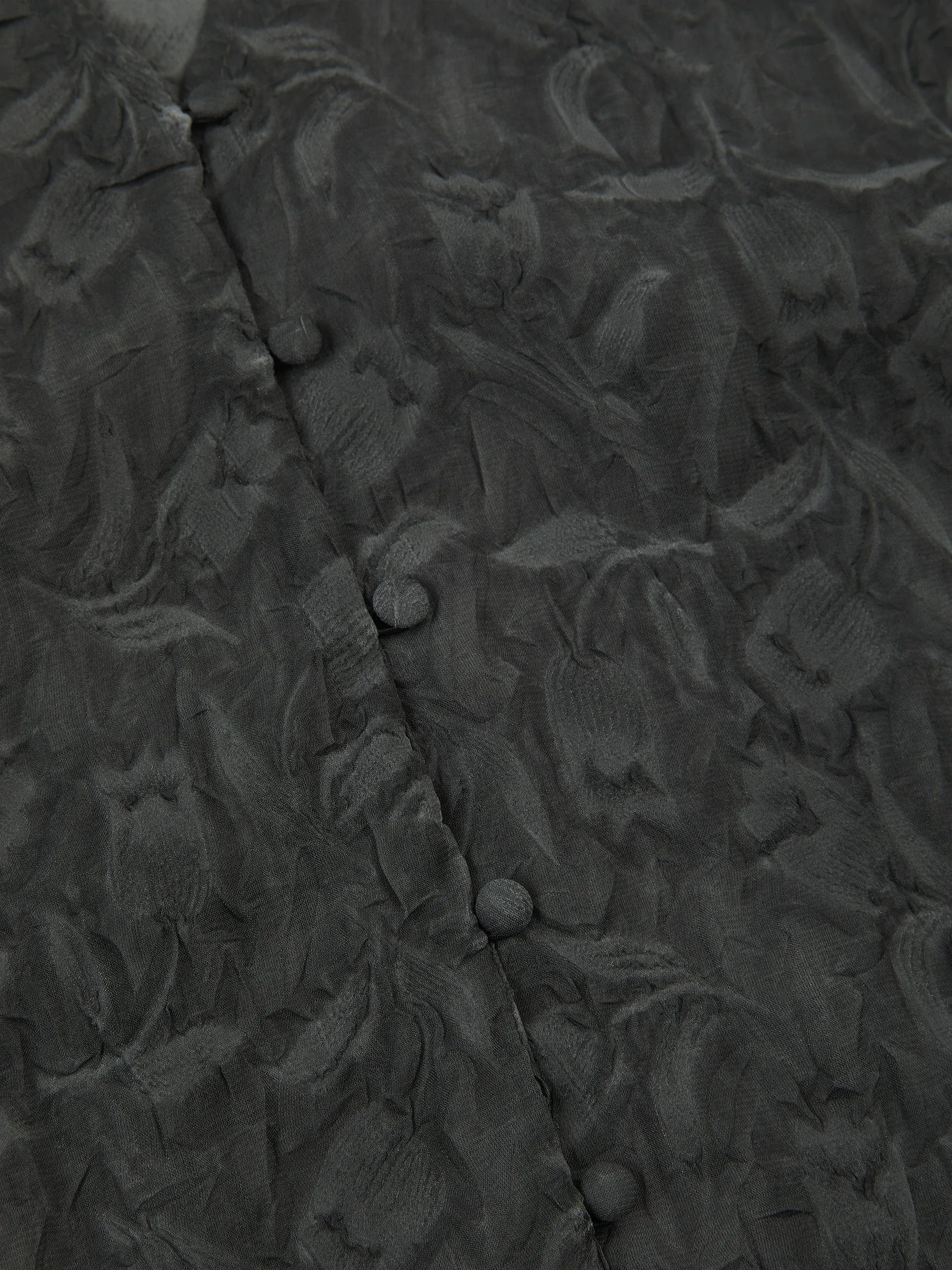 'BELLE' SHEER CRINKLE BLOUSE SLATE GREY