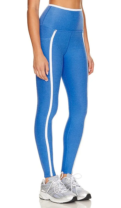Beyond Yoga Spacedye New Moves High Waisted Midi Legging in Baby Blue