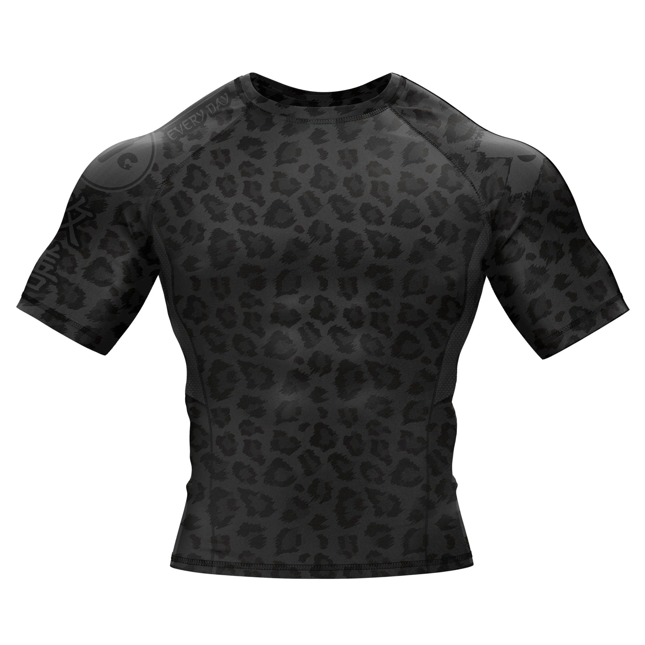 BJJ Rash Guard Black Leopard X-Tech 25 Series