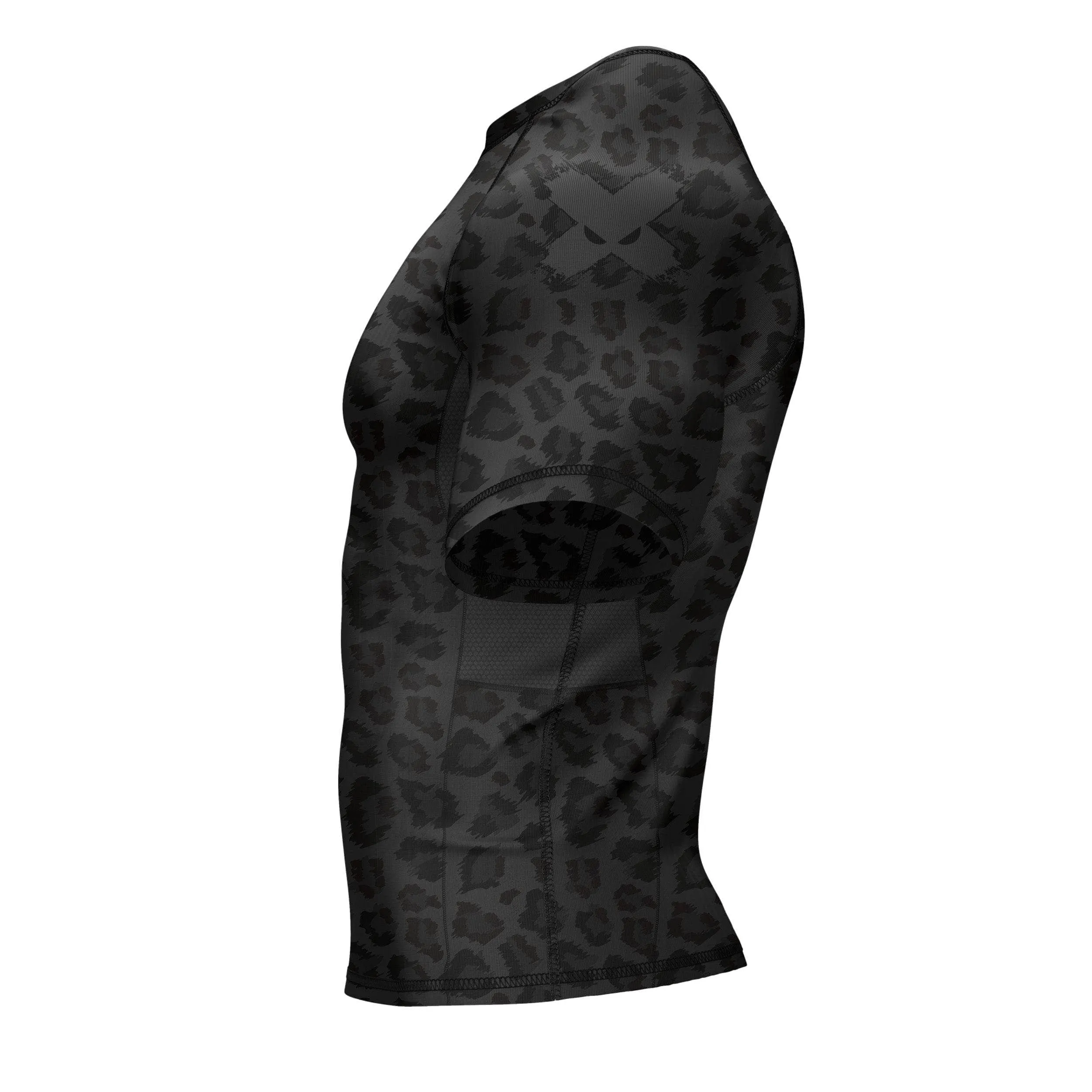 BJJ Rash Guard Black Leopard X-Tech 25 Series