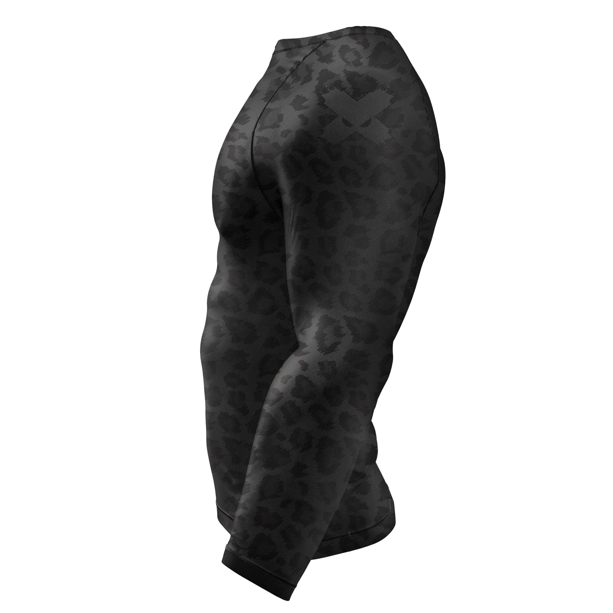 BJJ Rash Guard Black Leopard X-Tech 25 Series