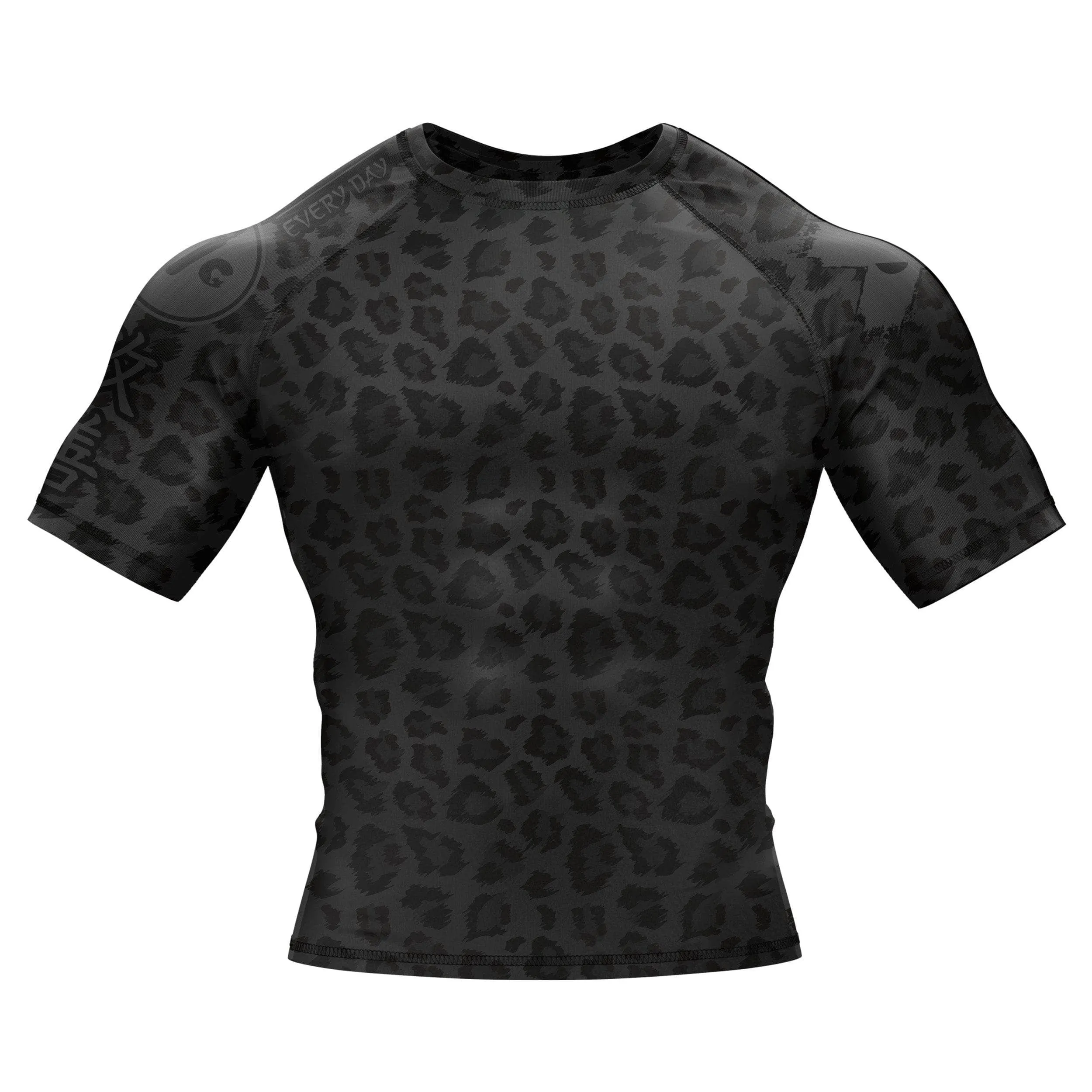 BJJ Rash Guard Black Leopard X-Tech 25 Series