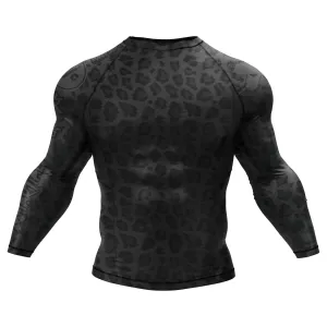 BJJ Rash Guard Black Leopard X-Tech 25 Series