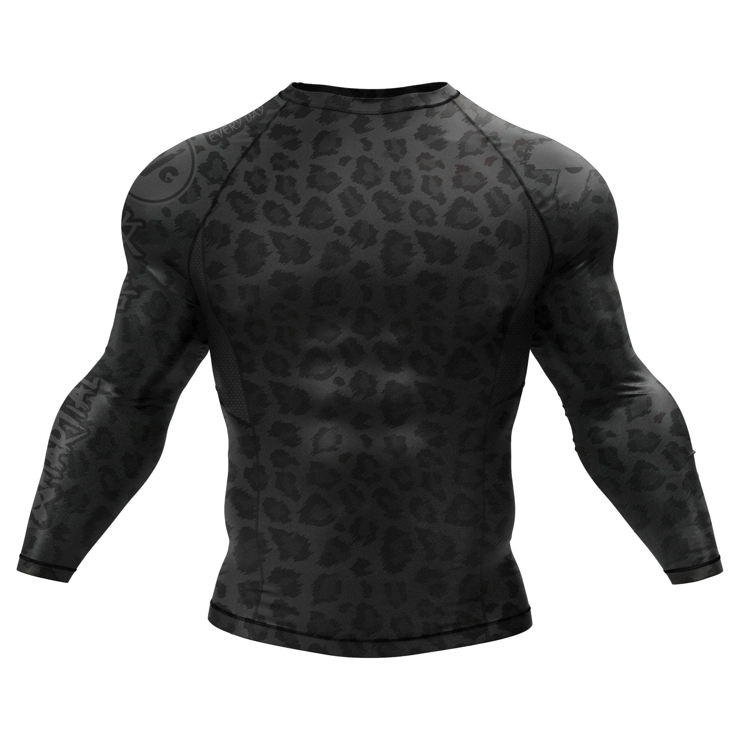 BJJ Rash Guard Black Leopard X-Tech 25 Series