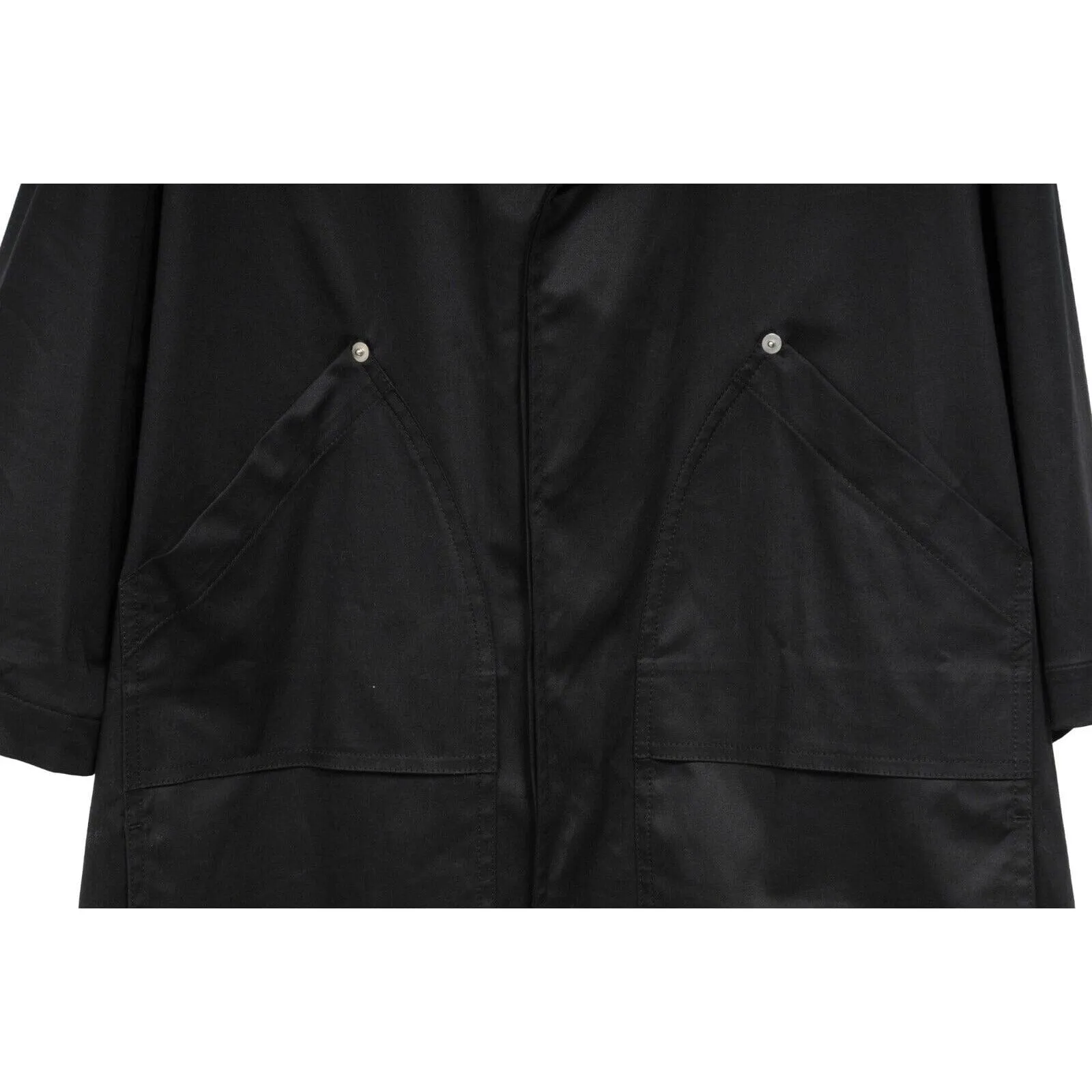 Black Utility Pocket Vacation Shirt
