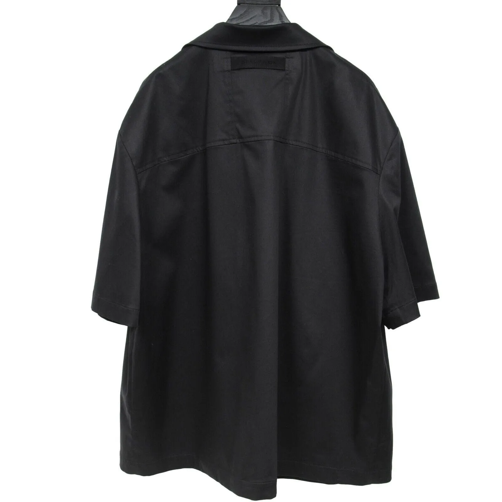 Black Utility Pocket Vacation Shirt