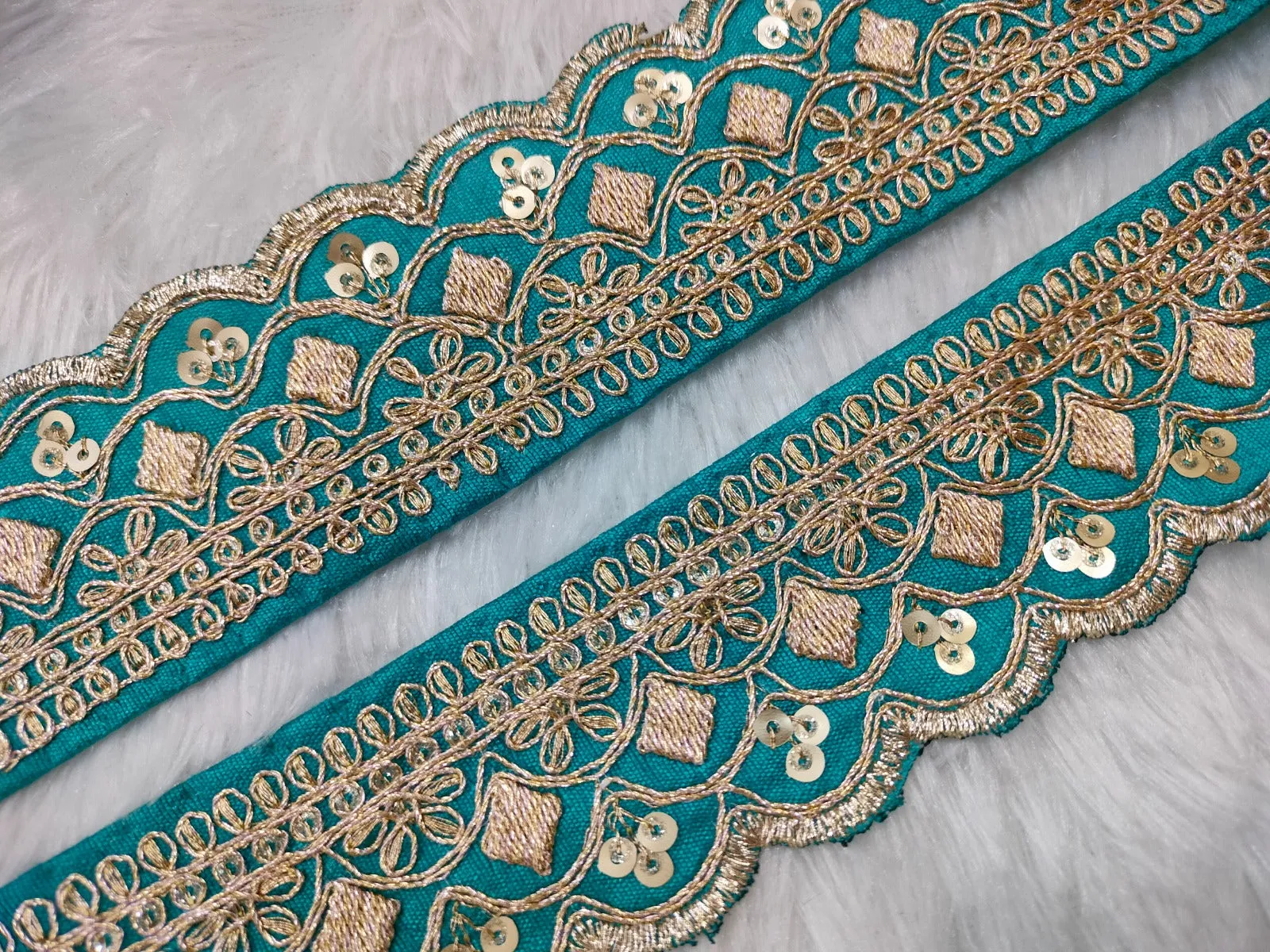 Blue Fancy Zari Trim
