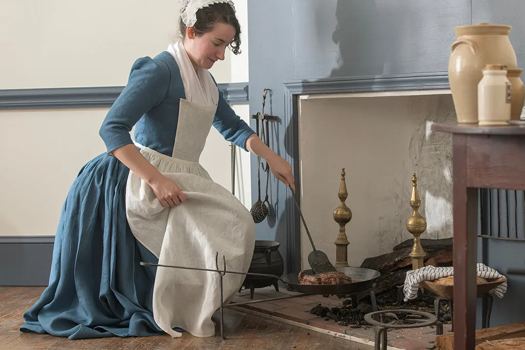 Blue Linen Gown | 1770 - 1790