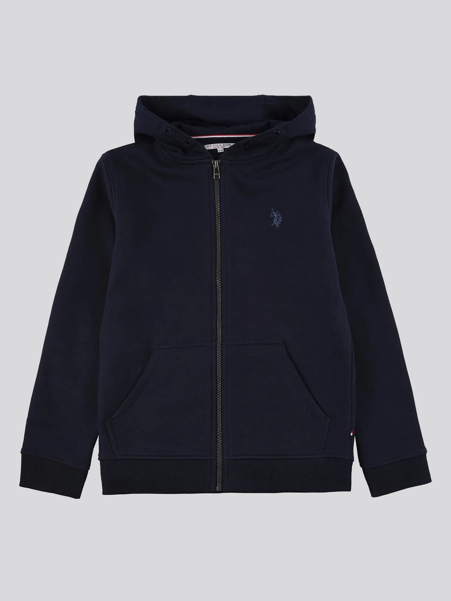 Boys Zip-Through Hoodie in Navy Blue