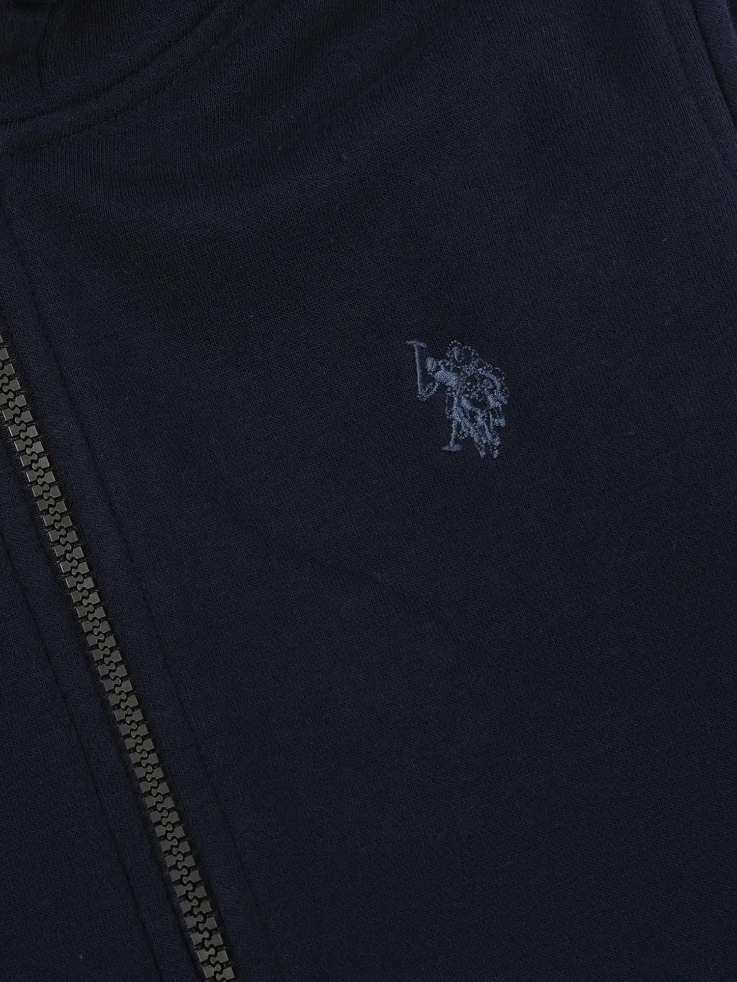 Boys Zip-Through Hoodie in Navy Blue