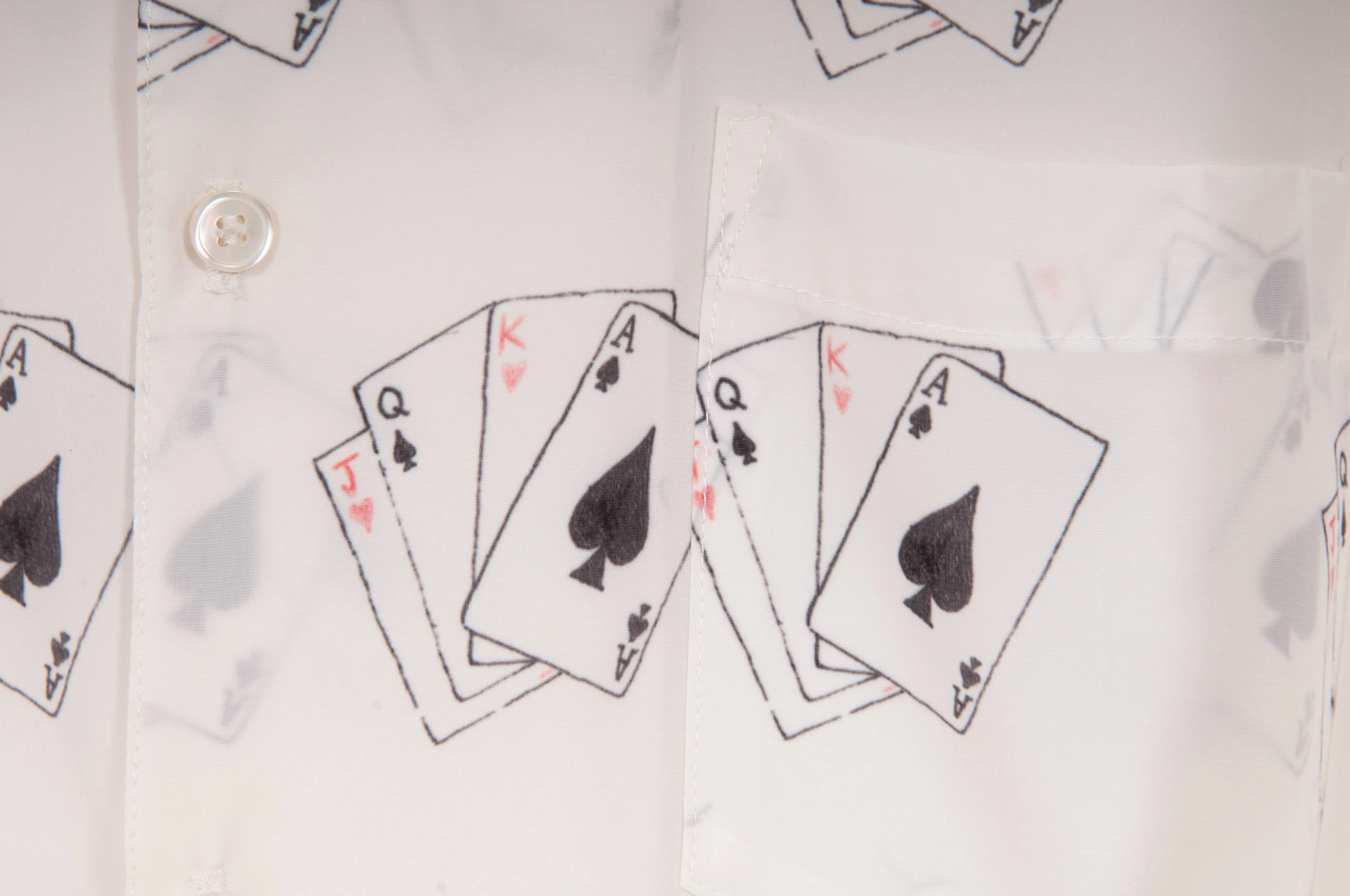Cards Print Bowling Shirt
