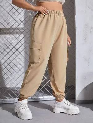 Casual Flap Pockets Cargo Pant