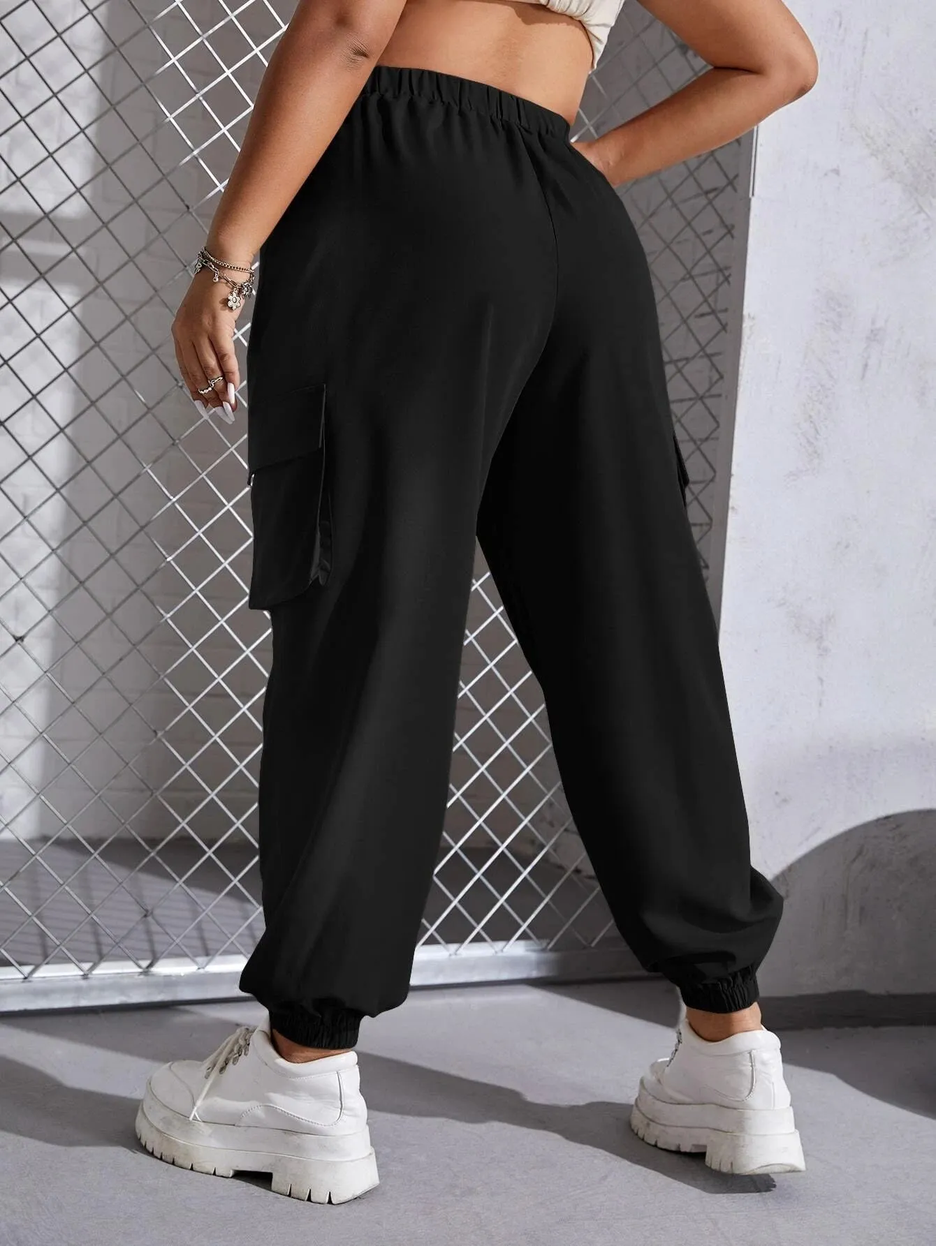 Casual Flap Pockets Cargo Pant
