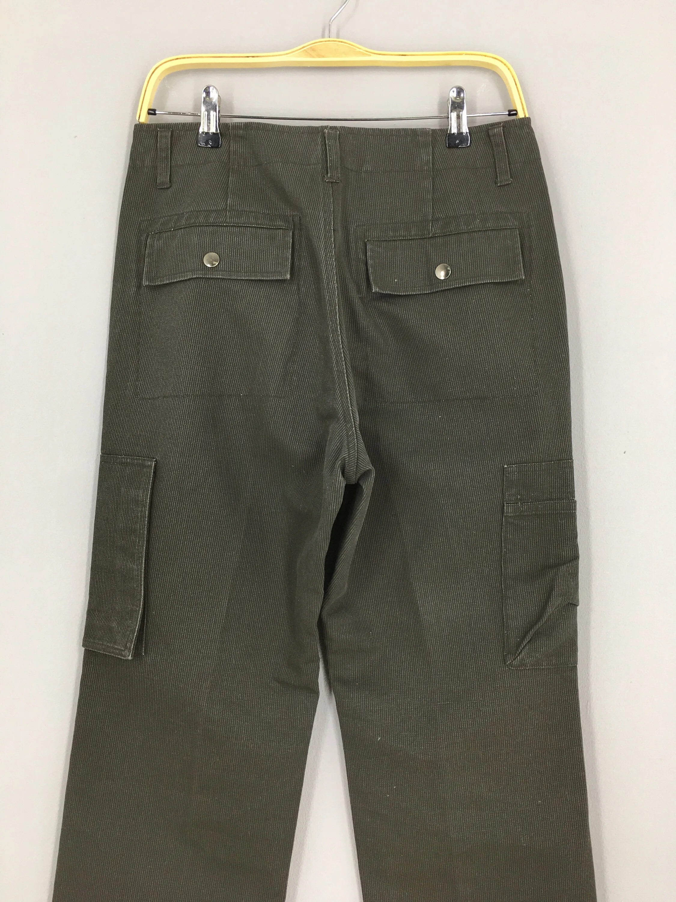 Comme Ca Ism Gray Cargo Pants Straight Cut Size 30x30