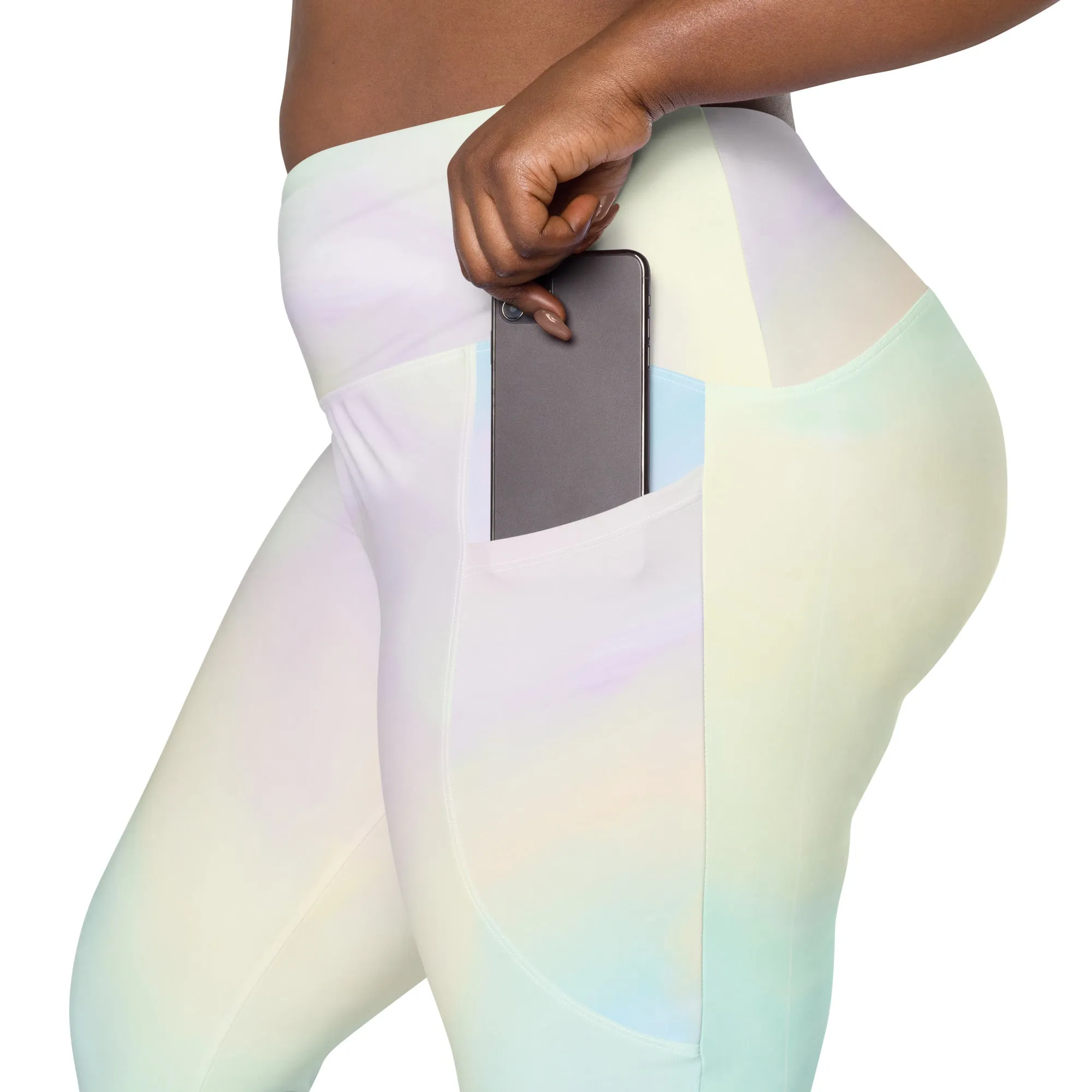 Crossover leggings with pockets