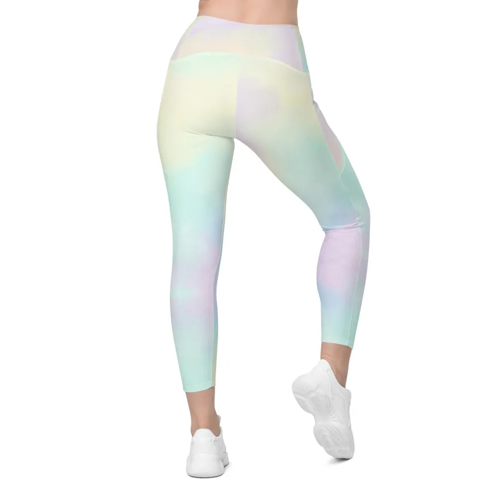 Crossover leggings with pockets