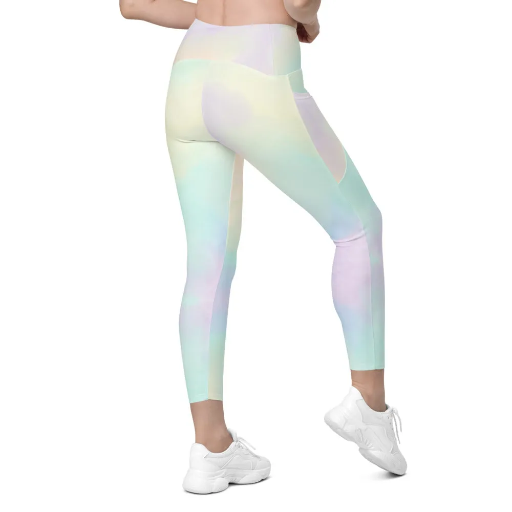 Crossover leggings with pockets