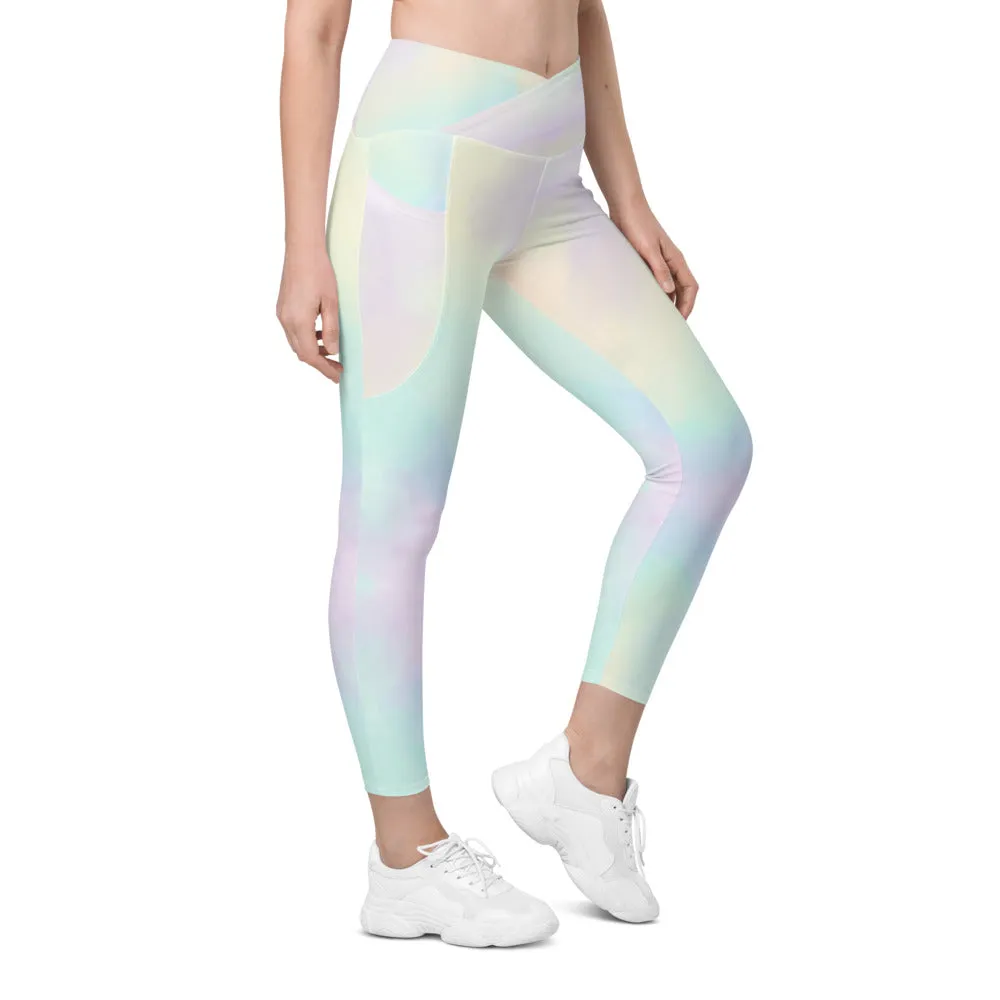 Crossover leggings with pockets