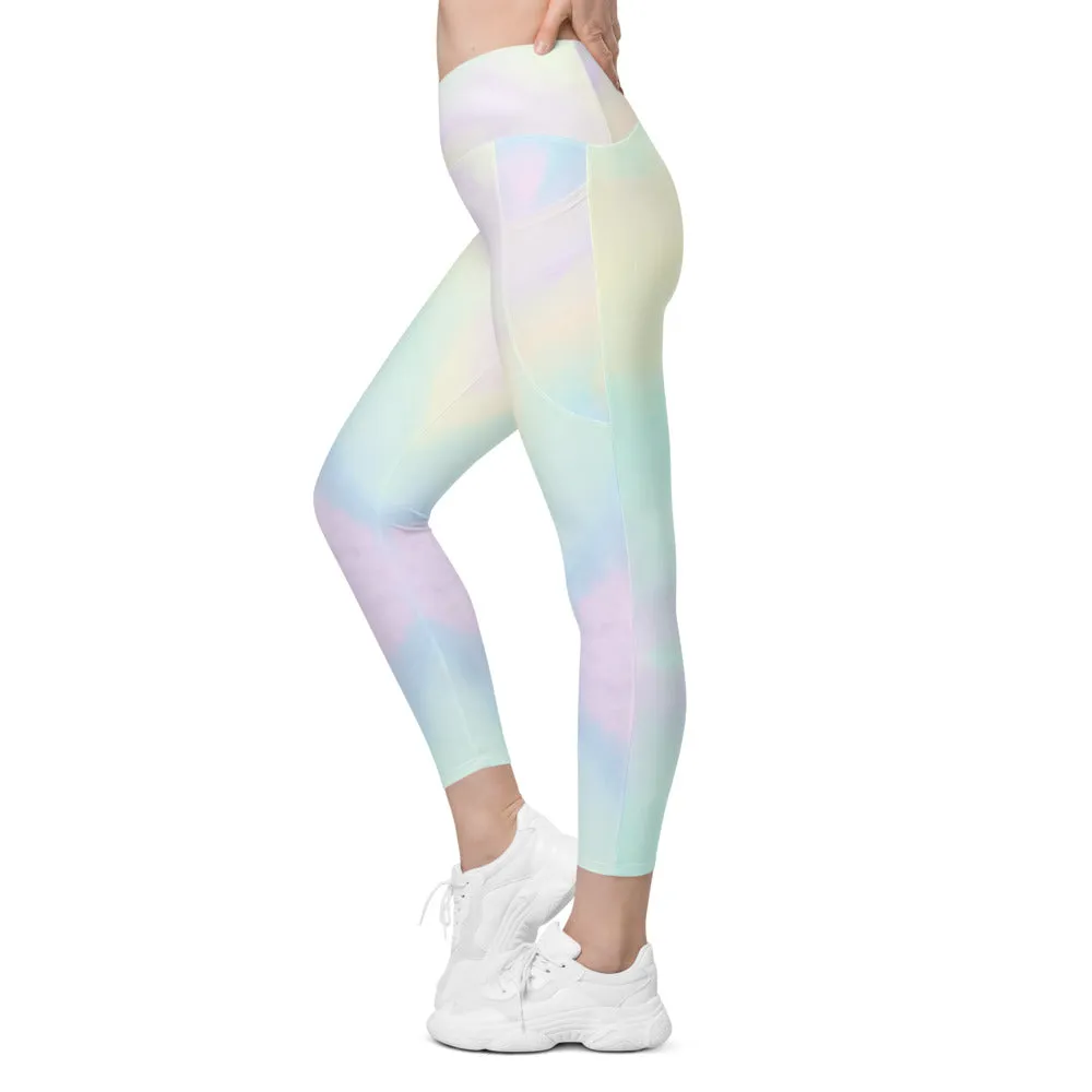Crossover leggings with pockets