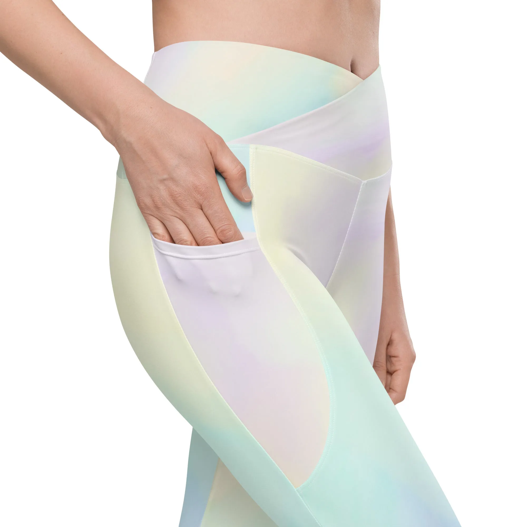 Crossover leggings with pockets