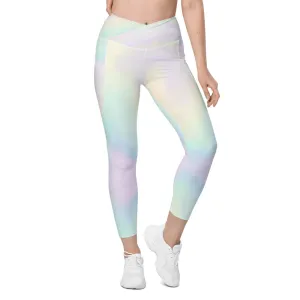 Crossover leggings with pockets