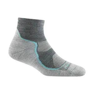 Darn Tough Vermont Women's Light Hiker Quarter Lightweight Hiking Sock - Slate