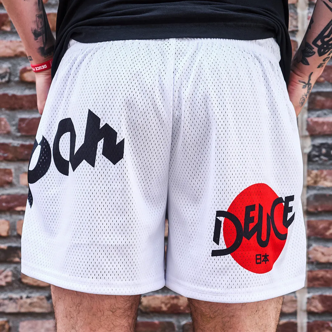 Deuce x Japan Mesh Shorts | White - FINAL SALE